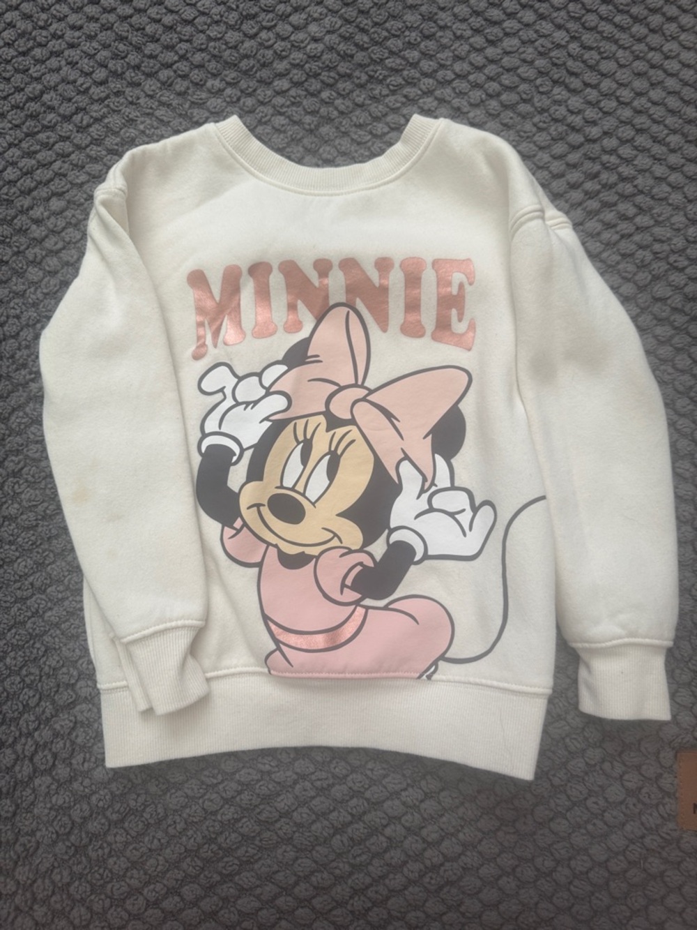 Minnie Mouse Pink & Cream Graphic Sweatshirt